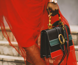 Black Leather Handbag